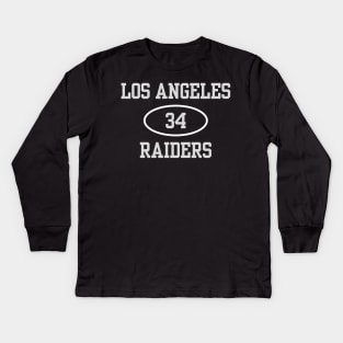 LA RAIDERS BO JACKSON #34 Kids Long Sleeve T-Shirt